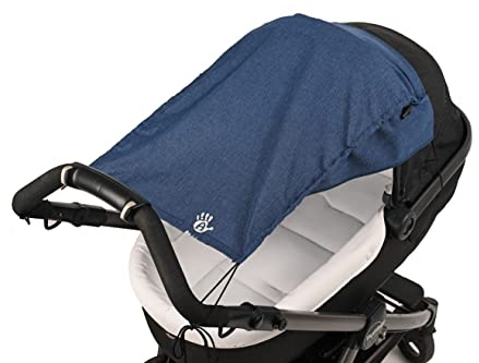 Altabebe AL7013-32 Sonnensegel Lifeline mit Seitenschutz für Kinderwagen/Buggys, marine