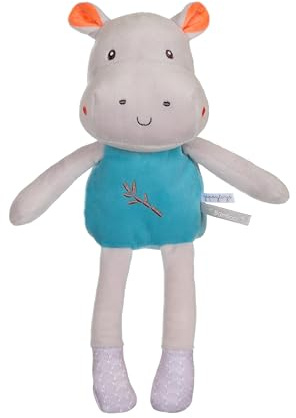 Gipsy Toys – Seepferdchen – PANTIN – Serie Bamboo – 24 cm S/Karte – Grau und Blau – 1. Alter