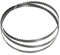 Lot de 2 lames de scie à ruban 56 1425 mm 1425 x 10 x 0,5 mm TPI 6 en acier à ressort au carbone for scie à ruban for couper le bois, le métal et le plastique