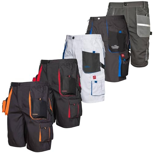 Art.Master Arbeitsshorts Arbeitshose kurz für Herren Stretchbund und 8 Taschen - Bequeme Kurze Arbeitshosen für Männer - robust pflegeleicht ideal für Sommer Arbeit Garten Freizeit Handwerk Outdoor