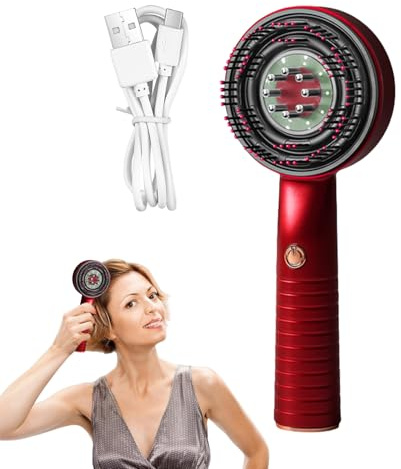 Aplicador De Para El Pelo Aplicador Dispensador de Capilar | Peine Vibrador Impermeable Recargable para Cuidado Personal Viaje Hogar Mujeres Hombres