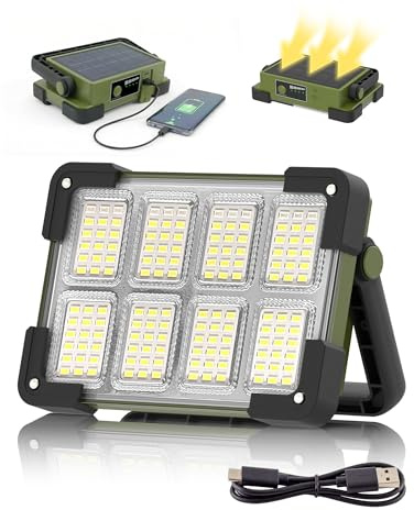 Faro LED Ricaricabile, Faretto LED Portatile USB