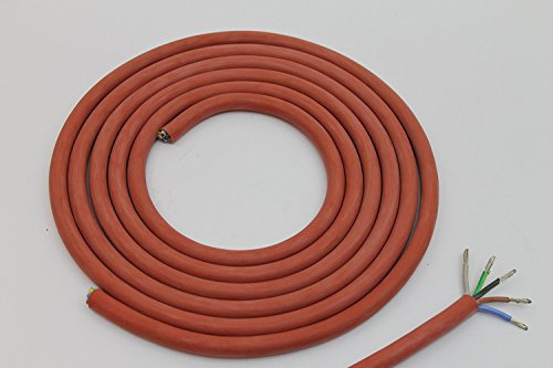 Doubl Eyou Geovlies & Building Materials® Silicone Cable 5 x 1.5 mm Cutting 3 m Cable Cables – Heat Resistant, Ideal For Use In The Sauna