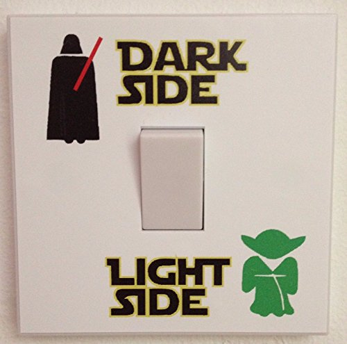Star Wars - Adhesivo de vinilo para interruptor de luz lateral de luz oscura (color)