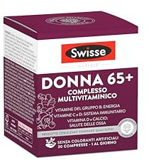Swisse Donna 65+ Multivitaminico, Integratore Alimentare Multi-nutriente per Supportare l'Alimentazione delle Donne over 65, 30 Compresse