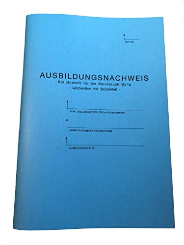 Ausbildungsnachweis/Ausbildungsnachweisheft (A4, tägliche Eintragung) handwerkliche Ausbildungsberufe
