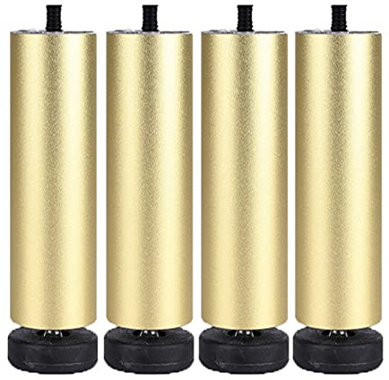 KOOEIN Sofa Legs,4x Furniture Legs,diy Replacement Legs,metal Feet for Cabinets,39 Sizes,adjustable Legs,m8,customizable,Gold-15cm/6in