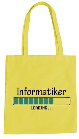 Loading Informatiker Baumwolltasche - Studium Laden Computer Fach PC Admin Gelb