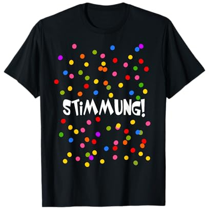 Stimmung Konfetti Silvester Karneval Kostüm Fasching lustig T-Shirt