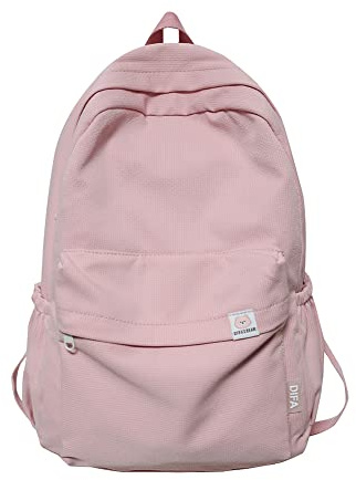 DKIIL NOIYB Mochila estética para niñas, mochila escolar estética de gran capacidad, mochila kawaii para estudiantes, mochila para laptop, A01-rosa, #N/A
