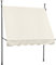 SVITA Klemmmarkise Balkonmarkise Sonnenschutz Markise Handkurbel ohne Bohren 300x150x220-300 cm (BxTxH) Beige