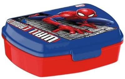 HOVUK Marvel Spiderman Lunch Box 16cm, Leak Proof and Microwave Safe Without Lid Food Storage Box, BPA Free for Back to School Kids 3+ Years