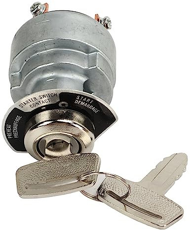 Interruptor de Encendido Interruptor de Llave de Encendido 183827 Interruptor de Encendido con 2 Llaves de Repuesto para Motor D722 D902 D1005 D1105 D1305 V1205 V1305