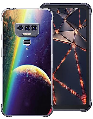 CAXKJE Hülle für Cubot King Kong Power (6.50 Zoll) Silikon Hülle,Transparent Silikon TPU Weiche Ultra-dünne Schutzhülle,Stoßfest Bumper Case Stylische Handyhülle - A26