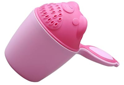 Allayu Durable Hair Washing Cup For Babies Easy To And Multifunctional Safety And Reliable PP Baby Shower Shampoo Cup, pink