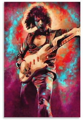 SECOLI Ritchie Blackmore Kunstleinwand-Poster, dekoratives Gemälde, Wandkunst, Bild, Druck, moderne Dekoration, 40 x 60 cm