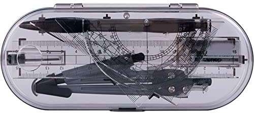 Mathematik-Geometrie-Set, Zirkel, Mathematik-Geometrie-Set, Mathematik-Winkelmesser-Set, Geometrie-Set, Winkelmesser, Zeichendreieck, Radiergummi, Zirkel-Set, Mathe-Radiergummi, Lineal for Schüler, Sc