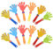 Hand Clapper Toys - 12Pcs Assorted Color Noisemaker Cheer Clappers for Kids Parties and Games - Fun Interactive Plastic Hand Palm Shaped Props