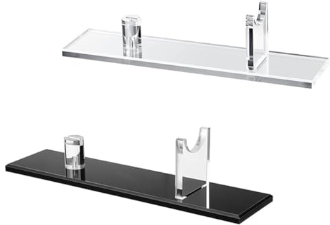 Fowecry 2 Pcs Fixed Blade Knife Collection Display Stand Acrylic Knife Display Stand Holders Holder for Single Knife Wide Display Stand