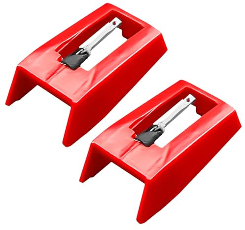 Luckious 2 Pcs Record Player Replacement Needles,Durable Record Player Needle Replacement Parts,Turntable Needle Stylus for Color Vinyl and Vinyl Record Players