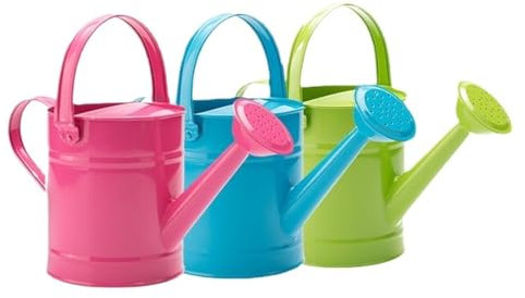 Arrosoir en métal, Pot d'eau de Jardinage for Enfants de 1,5 L (ou 51 oz), Seau d'arrosage de Jardin, arrosoir en Fer for Plantes d'intérieur et d'extérieur N1124(3pcs)
