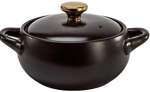 Pentola in Ceramica, casseruola in Terracotta, pentola per stufati, Cottura ad Alta Temperatura, Delizioso Upgrade, Facile da Pulire, capacità 2,7 l