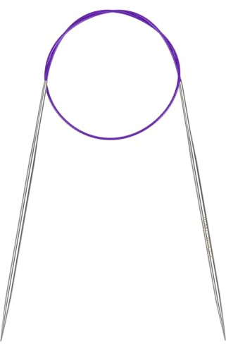 Coopay Rundstricknadeln 2,75mm, Stricknadeln Rundstricknadel 60cm aus Edelstahl mit Flexiblem Kabel, feste Metall-Rundstricknadel für Dicke & Feine Wolle Stricken Socken, Pullover, Handschuhe, Schal