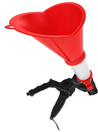 Vaguelly Imbuto Per Olio Motore a Bocca Larga Morsetto Strumento Per Riempimento Olio e Benzina Imbuto Multifunzionale Versamento Preciso e Anti-rovesciamento Per Officine e Fai-da-te