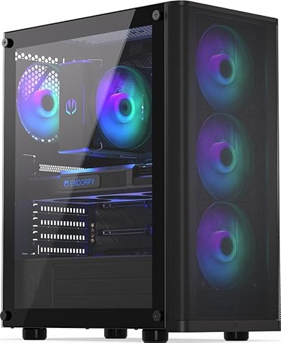 High End Gaming PC Ryzen 7 5700X 8X 4.6 GHz, 16 GB DDR4 RAM High Speed, 1TB M.2 SSD, NVIDIA RTX 5060 8GB, Windows 11 Pro