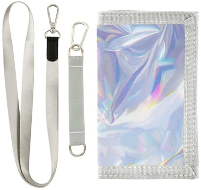 ZRWLUCKY Barnplånbok för flicka 6-18 åldrar utomhussport plånböcker resa nyhet plånbok för barn skrynklig aluminiumfolie