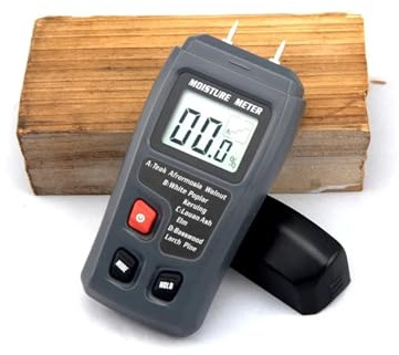 Igrometro, Misuratore di umidità del legno digitale professionale, igrometro portatile, rilevatore di legname con display LCD HD