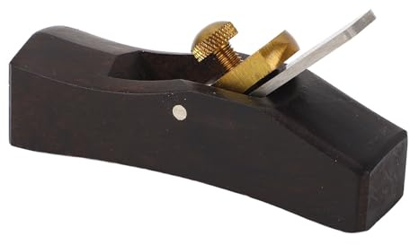 Hyuduo Mini Pialla per Legno, Utensile Manuale in Ebano con Taglierina Ad Alta Durezza per la Lavorazione del Legno Fai Te, Strumento di Piallatura Portatile 3,15 Pollici Rifinitura Liscia