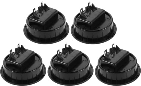LOLIPPYY Terminali per Altoparlanti a Connessione Rapida 2 Vie Cappucci Rossi e Neri Morsetti per Cavi Audio Set da 5 Pezzi per Cablaggio Pannello Posteriore in Impianti Audio Auto e