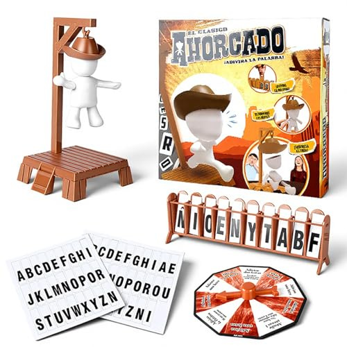 Jeu de Devinettes Magnétiques du Pendu, Jeu de Société Magnétique du Gibet de Cowboy, Jeu de Voyage Lumineux dans l'Obscurité, Jouet Éducatif Interactif pour Enfants et Adultes