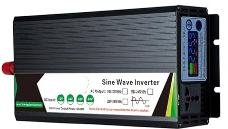 Inversor Potencia Inversor Onda Sinusoidal para Pura 2000W 3000W 4000W 5000W 12v 220v 48v 110v Convertidor Potencia Transformador Voltaje Solar Convertidor(5000W,60V,240V 60HZ)