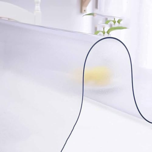 ZBXXSC Pellicola Trasparente Spessore per Tavolo Tovaglia Opaca Impermeabile Copritavolo Trasparente Antigrasso PVC Protettiva per la Protezione(A,35×180cm)