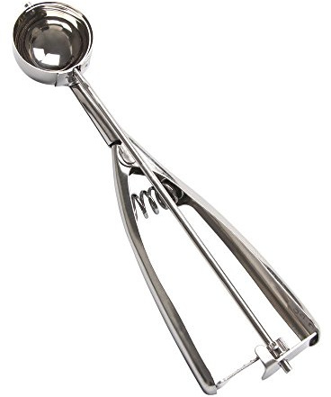 Stainless Steel Ice Cream Scoop With Trigger Release for Cookies Fruits (Small)