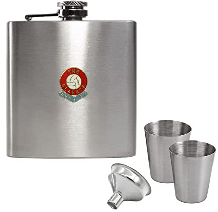 Burnley Hip Flask Gift Set