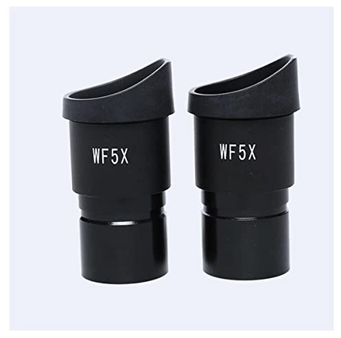 JUIYU Mikroskop-Zubehör-Kit WF 5X / 2 0mm Stereo-Mikroskop-Okular-Montagegröße 30.5mm Mikroskopische Objektträger (Color : 2PCS)