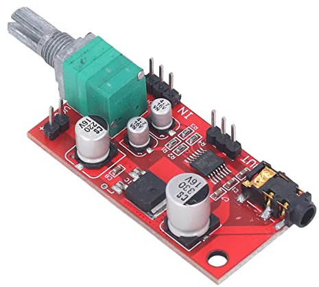Tarjeta de preamplificador de auriculares, tamaño compacto DC 3-12 V, 2,54 mm, salida pin MAX4410, tarjeta de amplificador de auriculares para dispositivo DIY