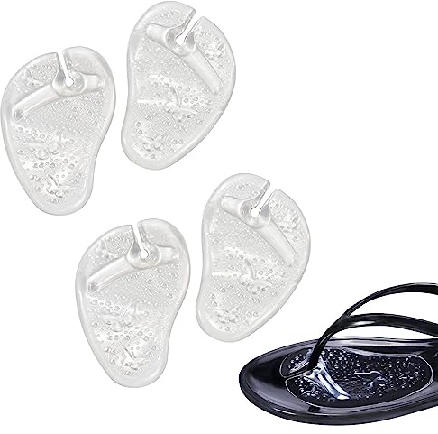 Zehenschutz Flip Flop, Zehentrenner Pads, Flip Flops Anti Rutsch Silikon Pads, Silikon Geleinlagen Flip Flops und Sandalen, Für Zehenschutz Sandalen Flip Flop Zehenschutzkissen Damen Herren, 2 Paar