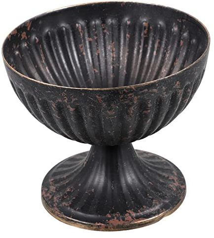 DECHOUS Jarrón De Flores Vintage De Metal Diseño Rústico para De Mesa y Bodas para y