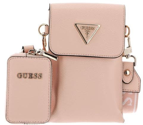 GUESS Umhängetasche Handytasche Latona Flap Chit Chat Phone Bag Light Peach lachsfarben