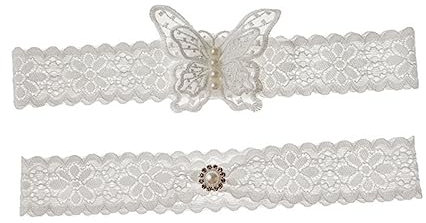 WATIIFUFU Brautstrumpfband Aus Spitze Mit Elastischem Beinring Hochzeitsaccessoire Für Damen Für Elegante Outfits Und Besondere Anlässe B-Stil