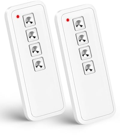 Selridasia 433Mhz Garagentoröffner Fernbedienung Ersatz für Novotron 524 Design, Kompatibel mit Handsender Novoferm Novotron 502 512 514 64/128 Bit Verschlüsselung Keeloq Code, 2 Stück