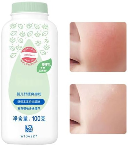 Maisstärkepulver für den Körper – Sanfte Pflege für empfindliche Haut | 100g natürliches Pulver aus Bio-Zutaten | Ideal für Babys, Kinder und Erwachsene, zur Beruhigung und zum Schutz des Gesäßes