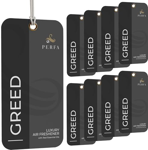 Card Car Air Fresheners - Greed Inspired Perfume Diffuser by Perfa