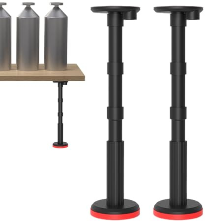 Bajbumgn Martinetto Regolabile per Mobili | 2X Supporto Telescopico Regolabile,Barra Sollevamento Lavello e Supporto per Installazione Mobiletto Bagno