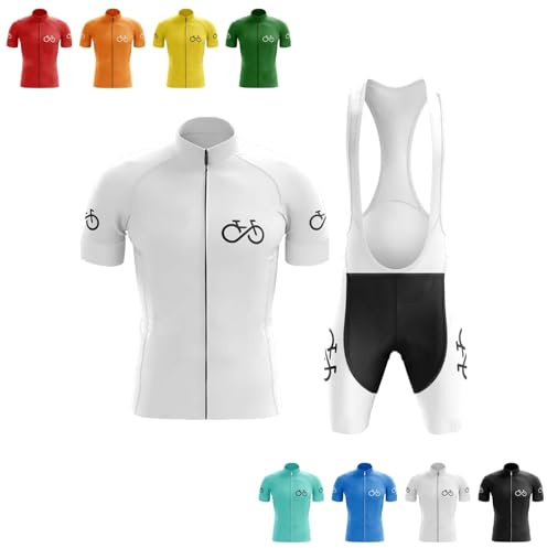 COITROZR Personalisiertes Radsporttrikot Set Individuelles Kurzarm-MTB-Rennradtrikots für Herren mit schneller Trocknung mit Team Namen Logo Fahrradbekleidung Herren Set Radsport-bekleidung