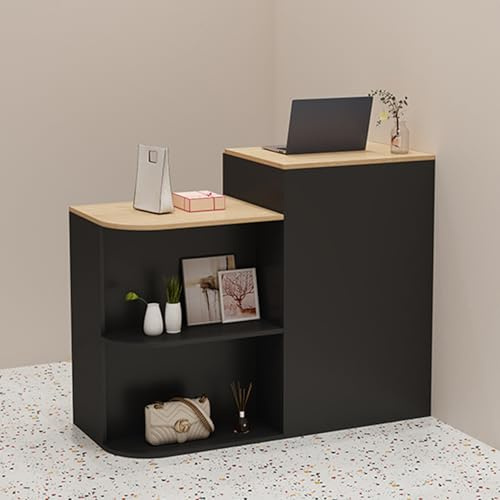 uofgcru Petit Comptoir de Réception,Comptoir de Caisse de Detail avec Tiroirs Verrouillable,pour Salon de Coiffure,Bar,Supermarché,Dépanneur